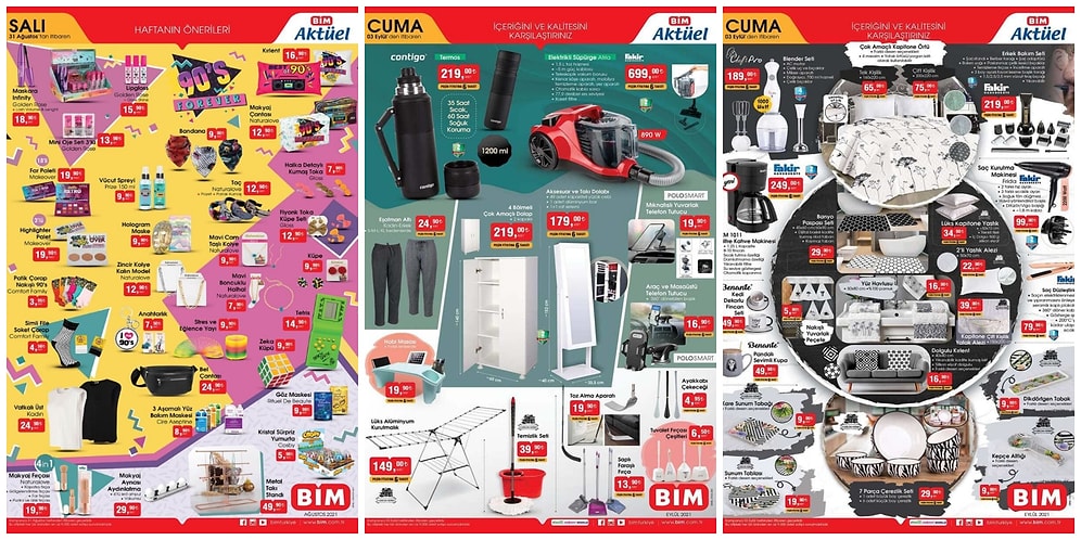 31 Ağustos - 3 Eylül BİM Aktüel İndirim Kataloğu