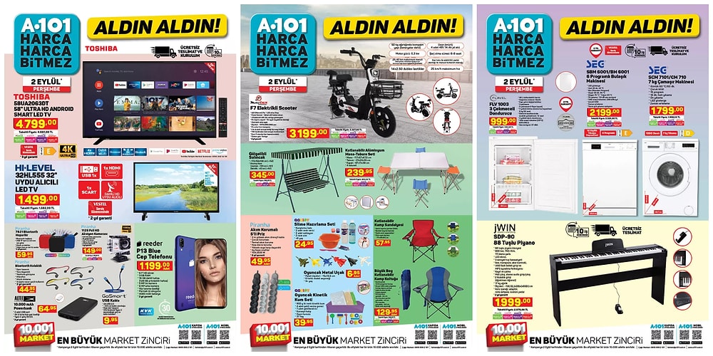 2 Eylül 2021 A101 Aldın Aldın Kataloğu