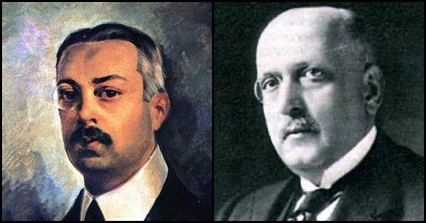 Nikolaos Theotokis ve Georgios Baltatzis (Savaş Bakanı ve Dışişleri Bakanı 15 Kasım 1922'de idam edildiler.)
