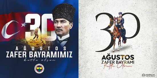 Büyük Zaferin 99. Yılı Kutlu Olsun! Spor Camiasının 30 Ağustos Zafer Bayramı Paylaşımları