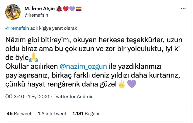 İyi ki varsınız güzel insanlar, iyi ki varsın Nazım. Hayatın ve azmin herkese örnek olsun! 😍