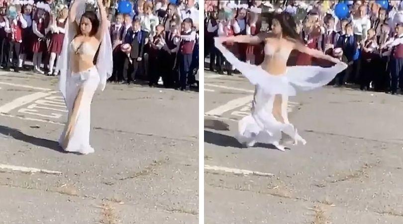 В Хабаровске учительница выступила с танцом живота перед первоклашками в честь 1 сентября