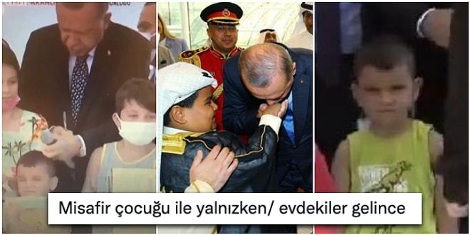 Cumhurbaşkanı Erdoğan'ın Kurdeleyi Erken Kesen Çocuğun Kafasına Vurmasına Gelen Mizah Dolu Yorumlar