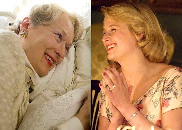 3. Ünlü oyuncu Meryl Streep, kızı Mamie Gummer ile 2007 yılında çekilen 'Evening' filminde yer aldı. Annesinin canlandırdığı karakterin gençliğini oynayan Mamie'nin güzelliğini nereden aldığı belli. 😍