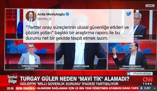 Turgay Güler'e 'Mavi Tik' Verilmemesinin CNN Türk'te Tartışılması Sosyal Medyanın Gündeminde