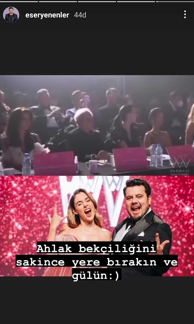 Ardından da Eser Yenenler şu paylaşımları yaptılar.