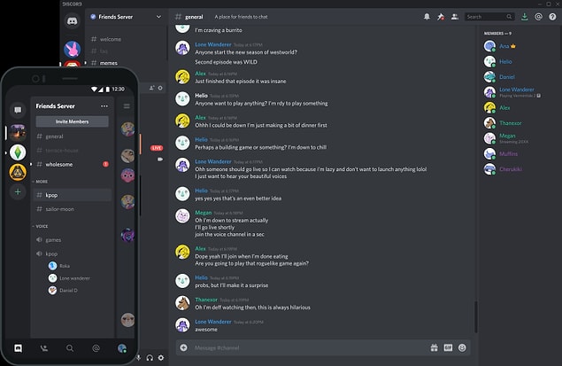 Discord kullanıcıları ağırlıklı olarak oyuncular olsa da farklı gruplardan insanlar da duygulamayı yoğun bir biçimde kullanıyorlar.