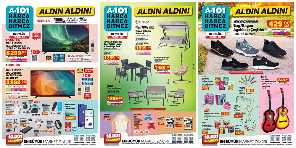 16 Eylül 2021 A101 Aldın Aldın Kataloğu
