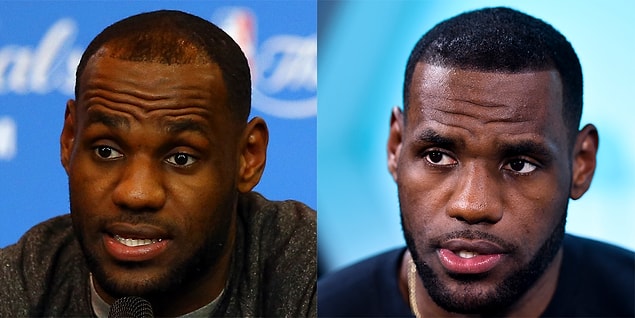 6. NBA'in yıldız basketbolcusu Lebron James, saç problemine ufak bir dokunuşla çözüm bulmuş.
