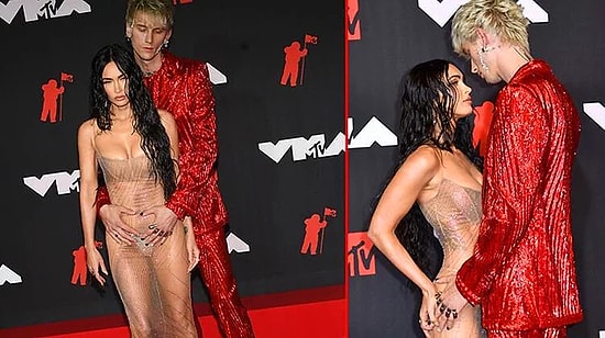 MTV Video Müzik Ödülleri'nin Konuşulan Çifti Megan Fox ve Sevgilisi Machine Gun Kelly Oldu! İşte O Kareler...