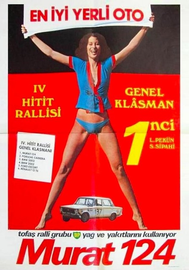 8. Milli otomobilimiz Murat'ın reklam afişi, 1975.