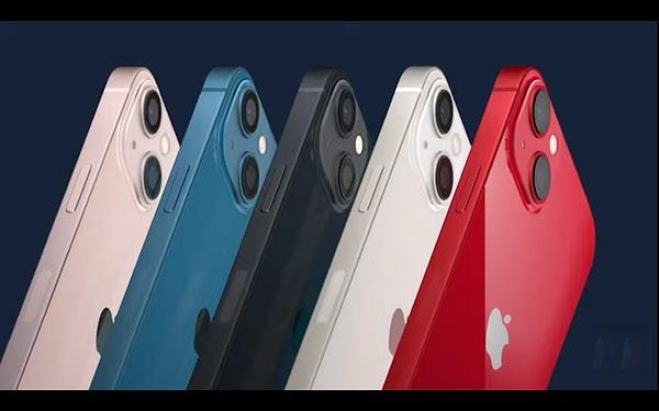 iPhone 13, 5 farklı renkte geliyor.