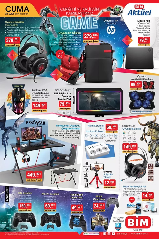 Omen Oyuncu Kulaklık 379 TL.