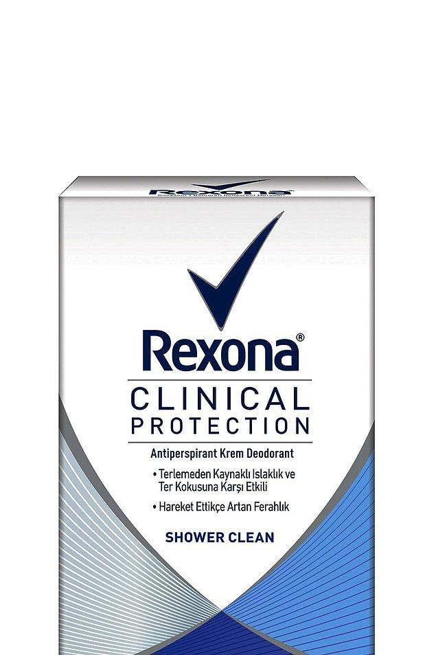 10. Rexona ter önleyici krem deodorant gün boyu oradan oraya koştururken etrafa kötü kokular yaymak istemeyenlerin tercihi...
