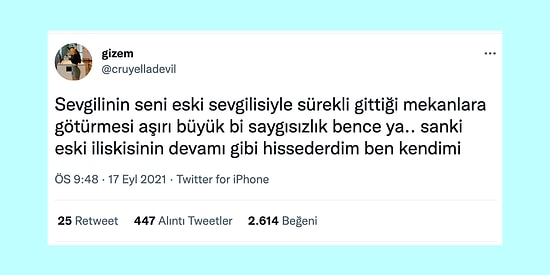 Yeni Polemiğimiz Hayırlı Olsun! Sevgilinin Seni Eski Sevgilisiyle Gittiği Mekana Götürmesi Saygısızlık mıdır?