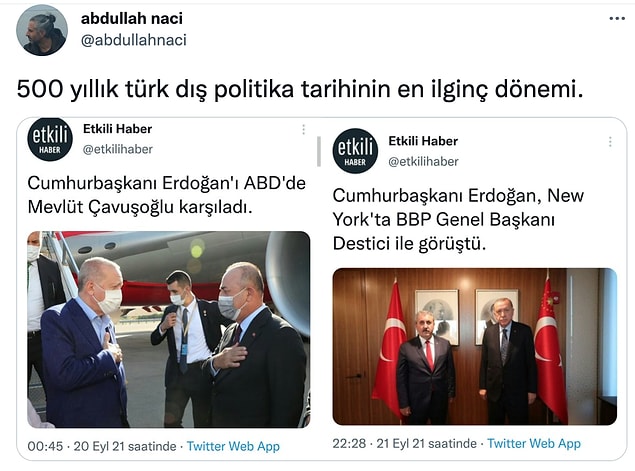 2. Dünya liderleriyle verimli görüşmeler olmuş.