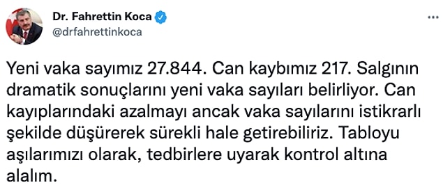 Bakan Koca'dan aşı çağrısı