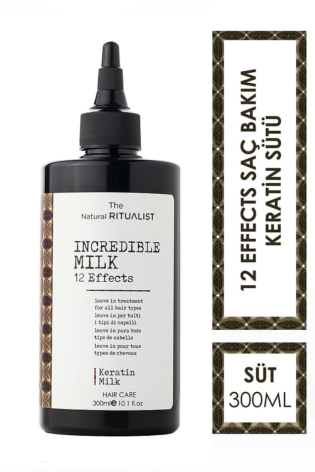 5. The Natural Ritualist Incredible Milk durulanmayan keratinli saç bakım sütü 12 etkiyi tek bir üründe buluşturuyor.