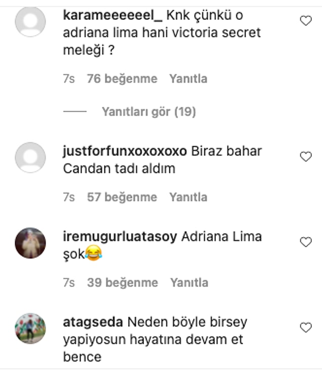 Bu paylaşımının ardından da şu tarz yorumlar geldi: