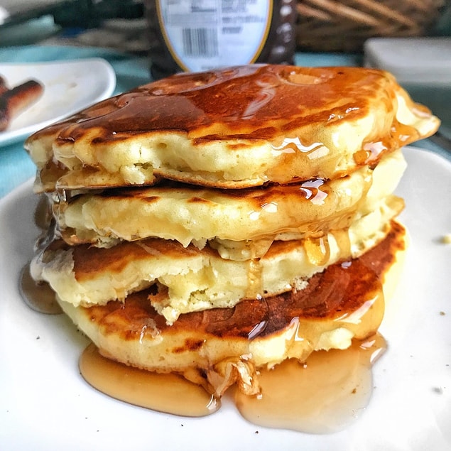 11. Tarhanasız kahvaltı olmazdı. Biz de kahvaltı sofralarına yakışacak bir pancake yaptık!