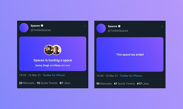 Twitter’ın resmi hesabı üzerinden yapılan açıklamada Twitter Spaces kısmında yayınlanan sesli sohbetler için artık ses kaydı yapılabilecek.