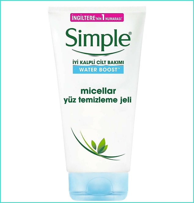 11. Yüzünüzü kurutmayacak bir yıkama jeli için Simple'i deneyin.
