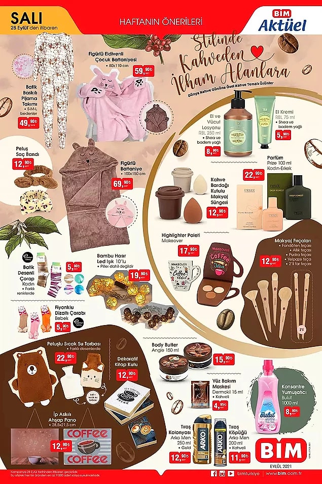 BİM'de bu hafta Bambu 10’lu Hasır Led Işık 19,90 TL.