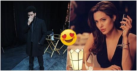 Dünyaca Ünlü İsimler Angelina Jolie ve The Weeknd'in Çıktıkları Randevudan Yeni Görüntüleri Geldi!