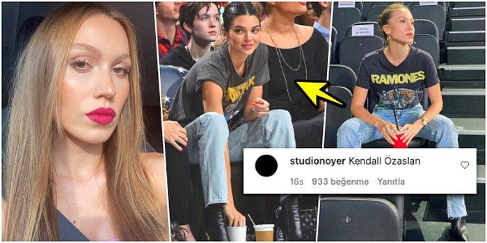 Kendall Jenner'ı mı Taklit Ediyor? Duygu Özaslan'ın Yaptığı 'Sevgilimin Maçı Var' Kombini Olay Oldu