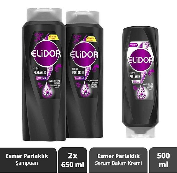 6. Esmer saçlarınızı parlak gösterip teninizi daha da güzel gösterecek şampuan Elidor'dan.
