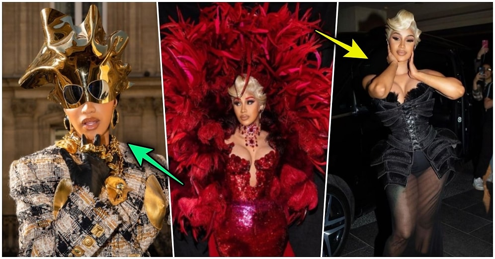 Doğumdan Sonra İlk Kez Kamera Karşısına Geçen Cardi B, Giyim Tarzıyla Paris Moda Haftası'na Damgasını Vurdu!