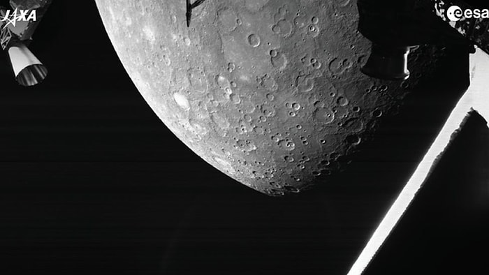 BepiColombo, Merkür'ün İlk Fotoğraflarını Dünya'ya Gönderdi