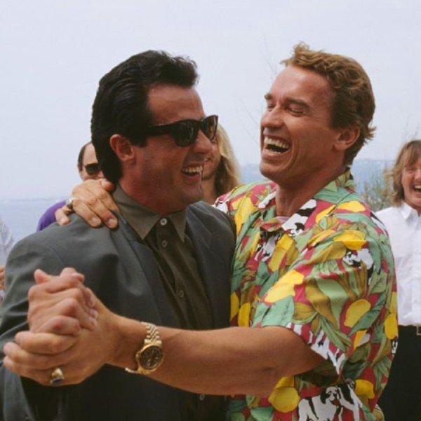 5. Sylvester Stallone ve Arnold Schwarzenegger, 1990