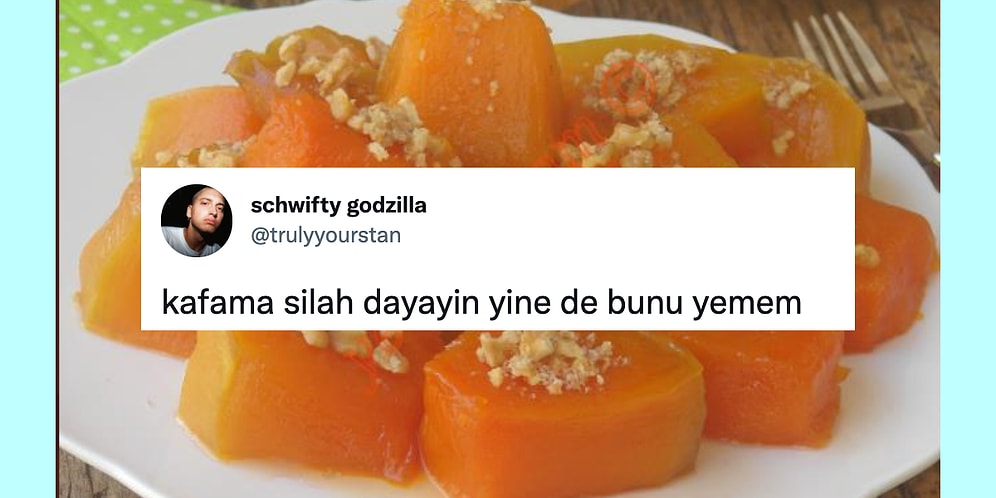 Şerbetli Sunta mı Lezzet Bombası mı? Twitter Bu Kez Kabak Tatlısı Sevenler ve Sevmeyenler Olarak İkiye Bölündü