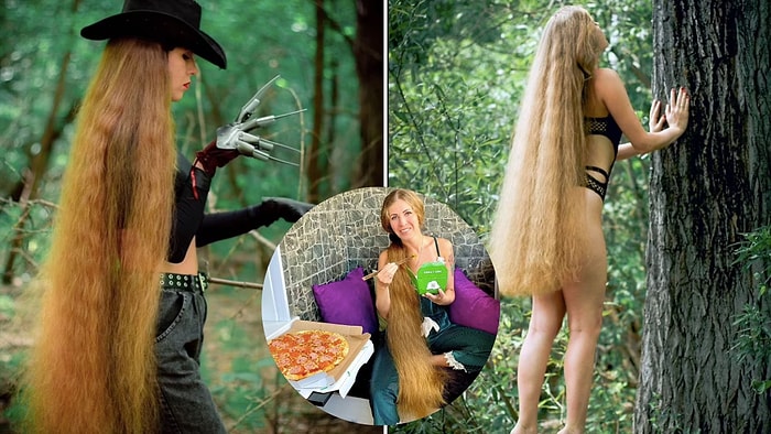 Русская Рапунцель тратит 16 часов в неделю, чтобы ухаживать за волосами длиной 130 сантиметров