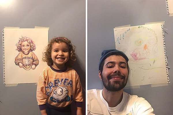 9. Мы нарисовали друг друга