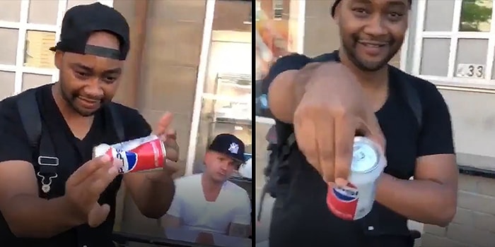 Boş Pepsi Kutusunu İllüzyonla Yeniden Doldurup İzleyicisine İçiren Adam