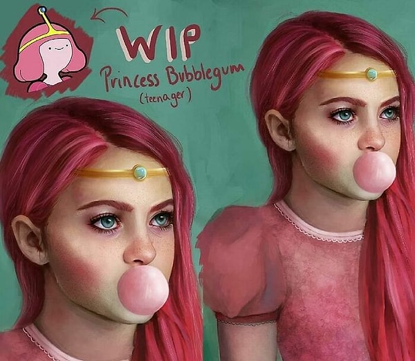 11. Принцесса Бубльгум (подросток) из «Время приключений»