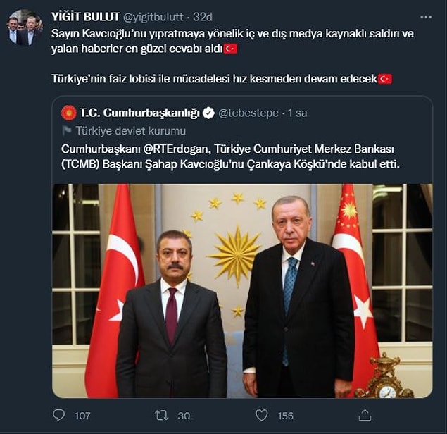 "Türkiye’nin faiz lobisi ile mücadelesi hız kesmeden devam edecek"