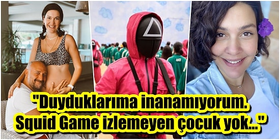 Doğum İçin Gün Sayan Ünlü Oyuncu Bergüzar Korel, Çocuklarına 'Squid Game' İzleten Ebeveynlere İsyan Etti!