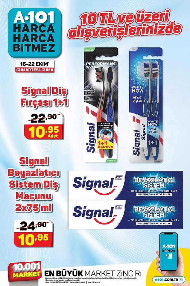 10 TL ve üzeri alışverişlerinizde geçerli olacak indirimler;