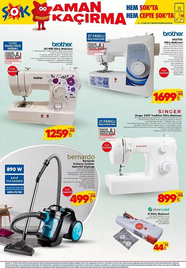 Bernardo Torbasız Cyclonic Elektrikli Süpürge 499 TL.