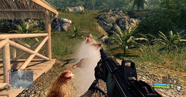 3. Crysis Warhead ve Mermi Yerine Tavuk Atan Silahlar