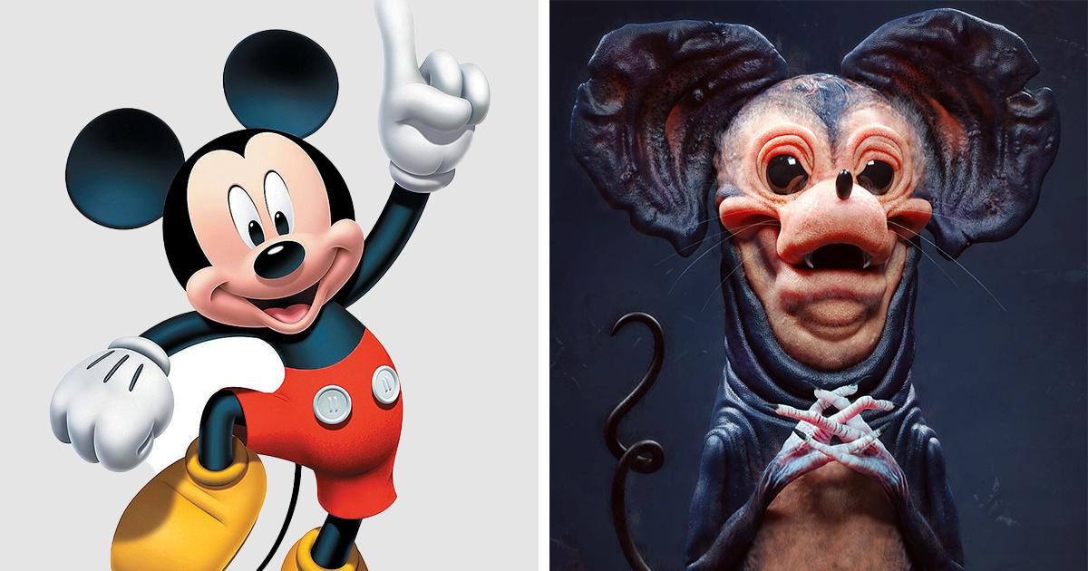 15 ужасающих версий икон поп-культуры от цифрового художника, которые, вероятно, вызовут у вас ночные кошмары