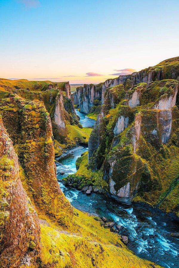 5. "İzlanda'da Fjaðrárgljúfur adlı mistik bir kanyonu ziyaret ettim!"