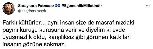 Masrafların diğer kişilerden kuruşu kuruşuna alınırken verme konusunda da aynı şartlar geçerli oluyor tabii ki...