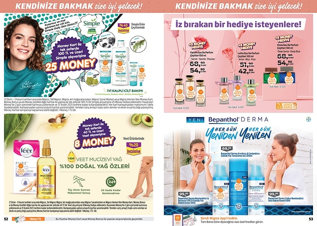 tek seferde yapacağınız 100 TL ve üzeri Simple alışverişlerinizde 25 Money Puan,