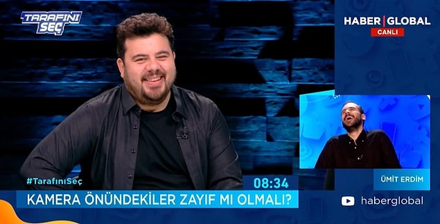 Kamera önünde bulunan insanların 'zayıf mı olmaları gerekli?' konusunun konuşulduğu programda Buket Aydın, Eser Yenenler'e Deniz Akkaya ile ilgili bir soru yöneltti.