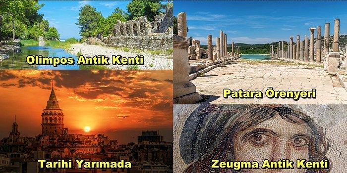 Gezip Tozarken Kültür ve Tarihe Doymak İsteyenlerin Hayran Kalacağı Türkiye'nin Tarih Kokan Köşeleri