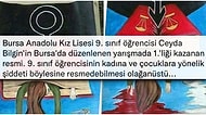 9. Sınıf Öğrencisinin Resim Yarışmasında Birinciliği Kazandıran Çalışması Yüzünüze Tokat Gibi Çarpacak!